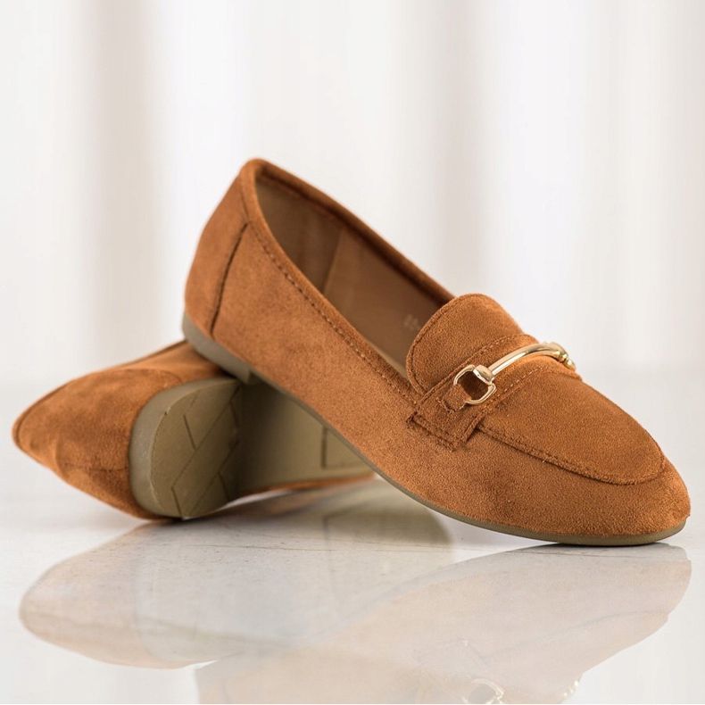 Anesia Paris Elegante Wildleder-Loafer braun 1