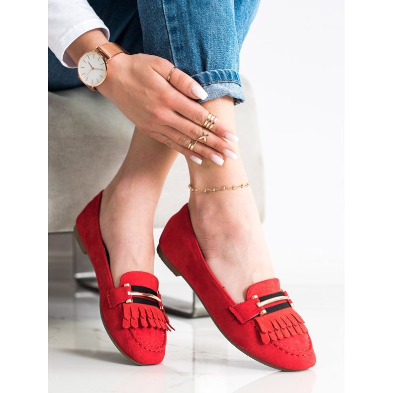 Anesia Paris Stylische Loafer rot 2