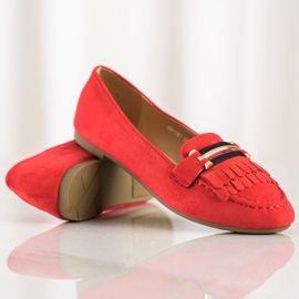 Anesia Paris Stylische Loafer rot 1