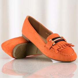 Anesia Paris Stylische Loafer orange 1