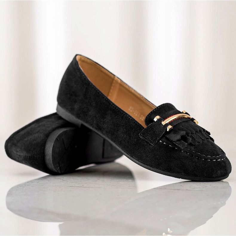Anesia Paris Stylische Loafer schwarz 1
