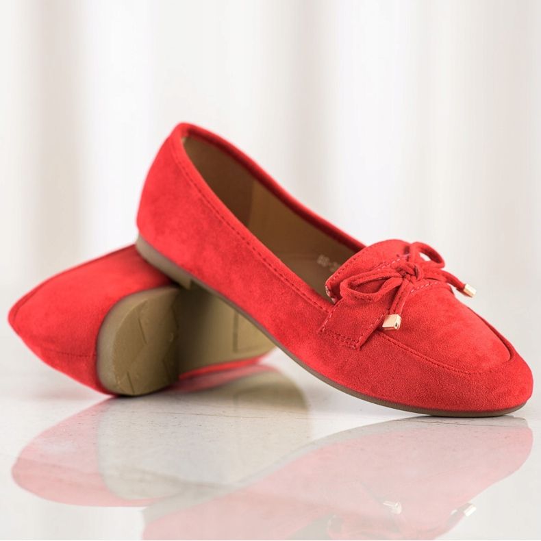Anesia Paris Slipper mit Schleife rot 1