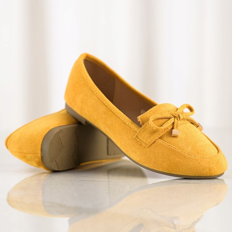 Anesia Paris Slipper mit Schleife gelb 1