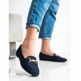 Anesia Paris Elegante Slipper navy blau blau 2