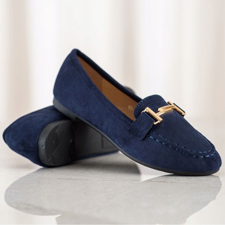 Anesia Paris Elegante Slipper navy blau blau 1