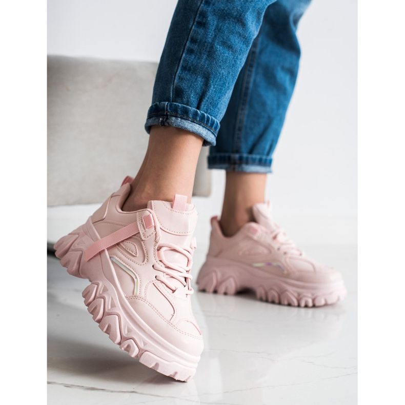 SHELOVET Modepuder-Sneaker rosa 1