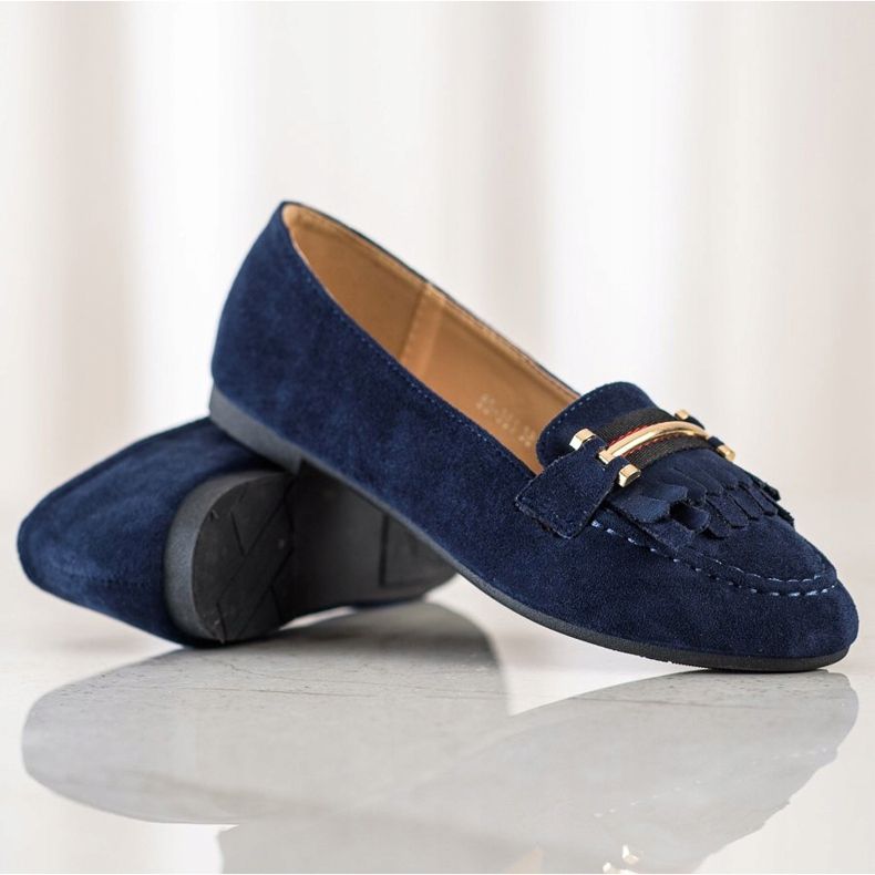 Anesia Paris Stylische Loafer blau 1