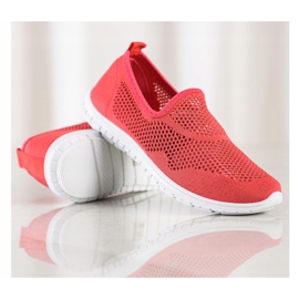 Bona Durchbrochene Slipons rot 1