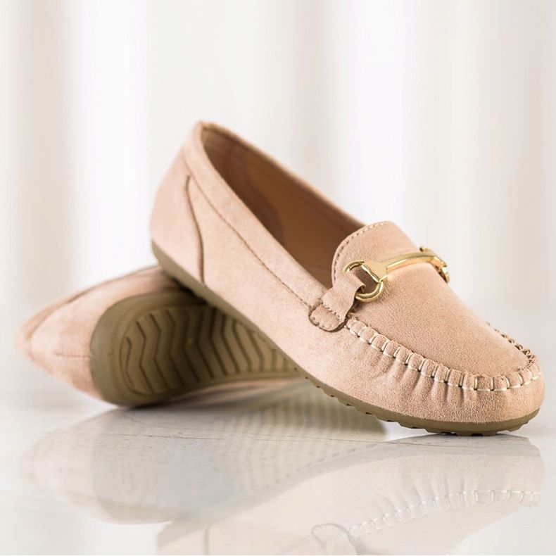 SHELOVET Wildleder-Loafer beige 1