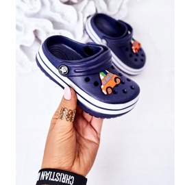 Kinder Hausschuhe aus Schaumstoff Crooks Marineblau Lazy Day 2