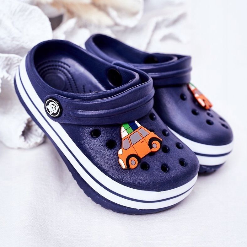 Kinder Hausschuhe aus Schaumstoff Crooks Marineblau Lazy Day 1