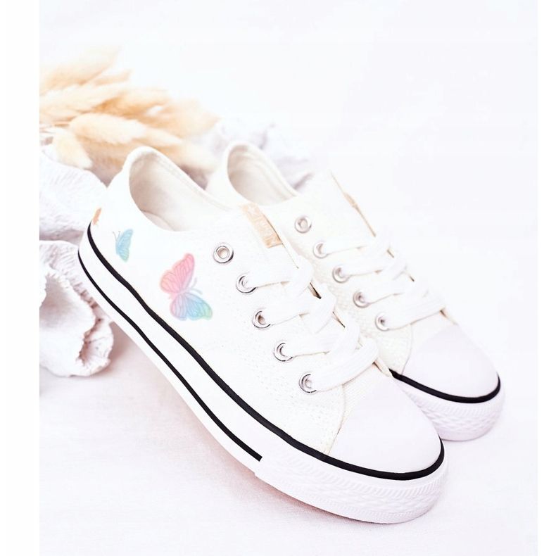 EVE Sneakers für Kinder mit Schmetterlingen White Fairytales weiß 2