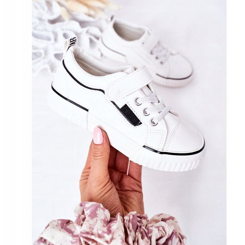 Kinder Sneaker mit Klettverschluss Big Star HH374028 Weiß 2
