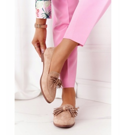 EVE Loafer aus Wildleder mit Fransen Beige Alicante 1