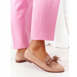EVE Loafer aus Wildleder mit Fransen Beige Alicante 2