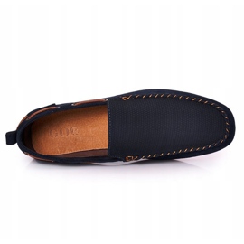 Wildleder Casual Loafer GOE HH1N4019 Marineblau braun 1