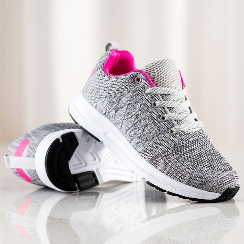 SHELOVET Leichte Sneaker zum Schnüren grau 1