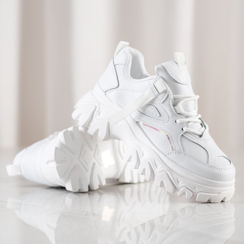 SHELOVET Weiße Mode-Turnschuhe 1