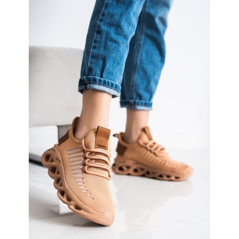 SHELOVET Braune Mode-Turnschuhe 2