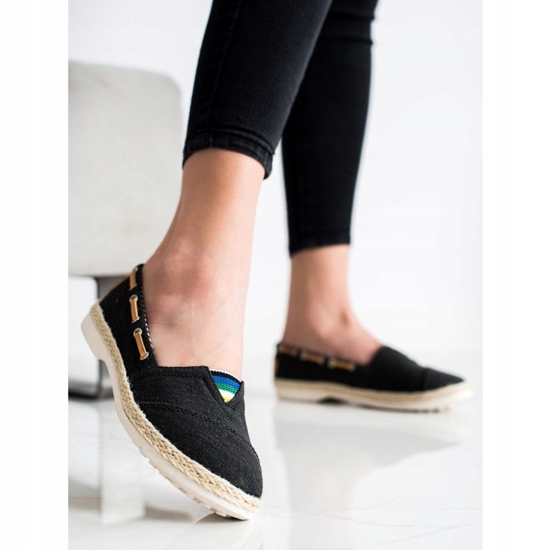 Beauty Girl'S Textil-Espadrilles schwarz 2