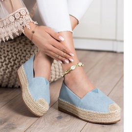 SHELOVET Modische Espadrilles blau 1