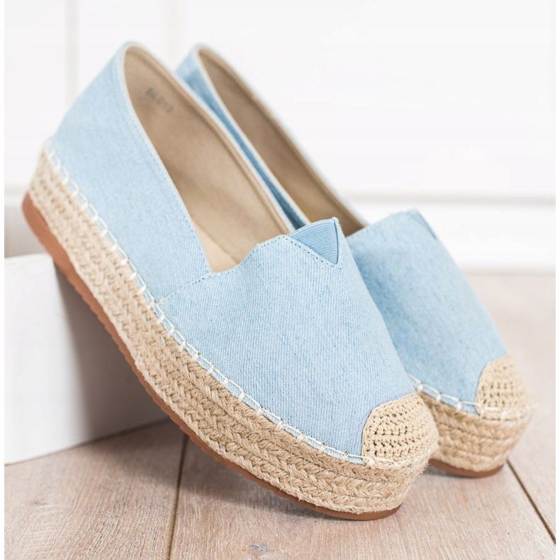SHELOVET Modische Espadrilles blau 2