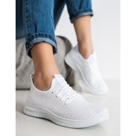 SHELOVET Leichte Textil-Sportschuhe weiß 2