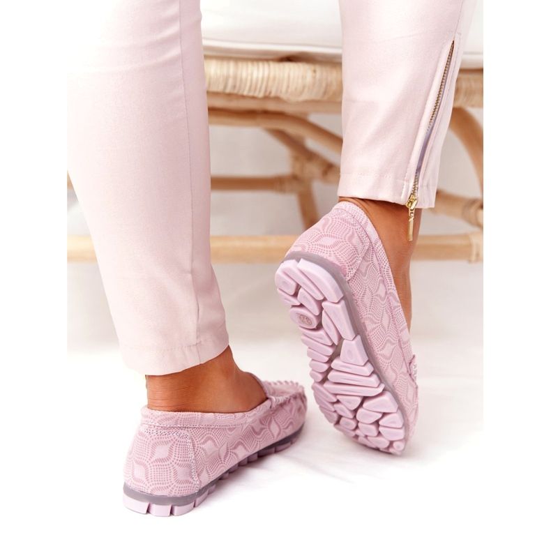 Rio Flore Umweltfreundliche Lederslipper Rosa 4