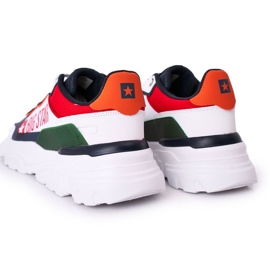 Herren Sportschuhe Memory Foam Big Star HH174208 Weiß und Marineblau navy blau mehrfarbig 1