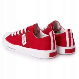 Herren Big Star HH174040 Rote Turnschuhe weiß 1