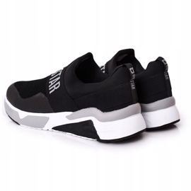 Herren Sportschuhe Slip-On Memory Foam Big Star HH174148 Schwarz weiß 1