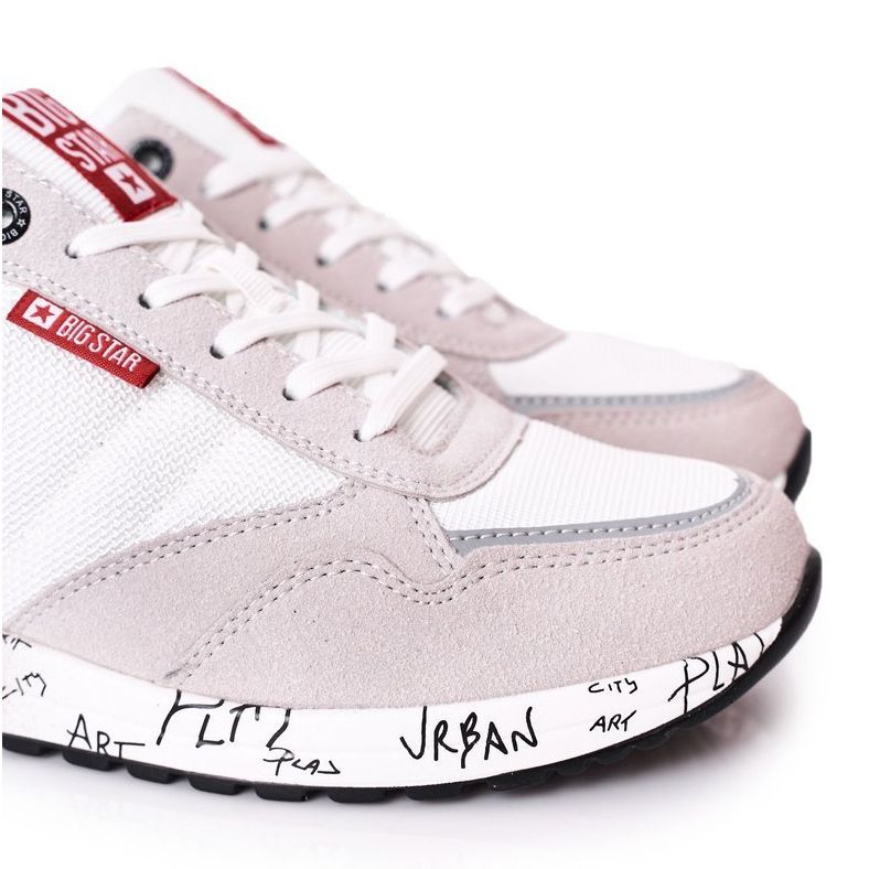 Herren Sportschuhe Memory Foam Big Star FF174208 Weiß-Grau 1