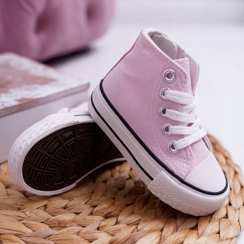 FRROCK Klassisch hohe Filemon Sneakers für Kinder in Rosa ['rosa'] 3