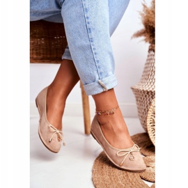 Damen Ballerinas Lu Boo Wildleder Beige 3