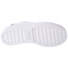 Tommy Hilfiger Iconic Leather Flatform Schuhe in EN0EN01113-YBR weiß navy blau 3