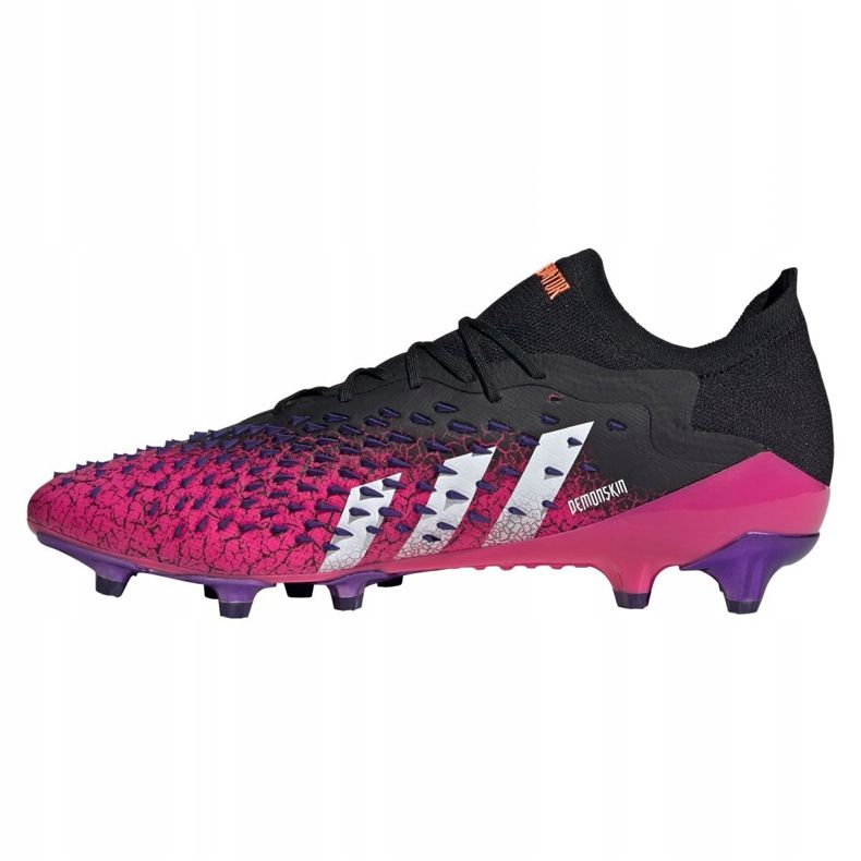 Adidas Predator Freak.1 Low Ag M FZ3751 Fußballschuhe schwarz, schwarz, pink schwarz 1