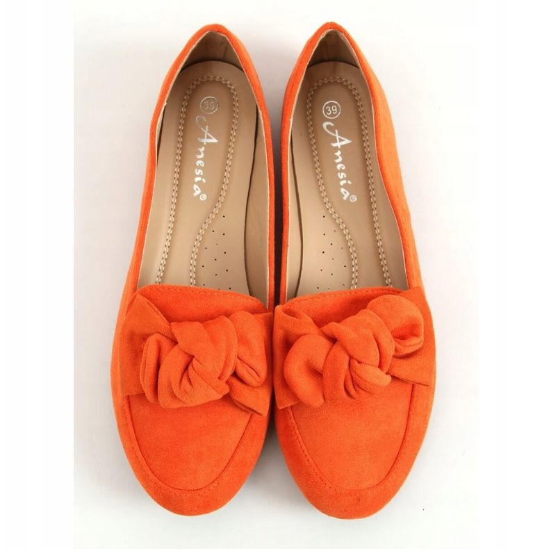 Orange Slipper mit Schleife 88-382 Orange 1