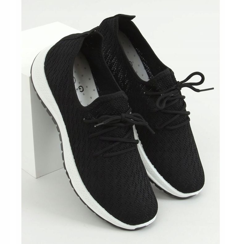 Schwarz G-323 Schwarze Sportschuhe 1