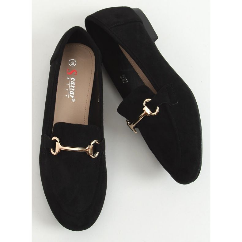 Schwarze Damen Slipper T391P Schwarz 1