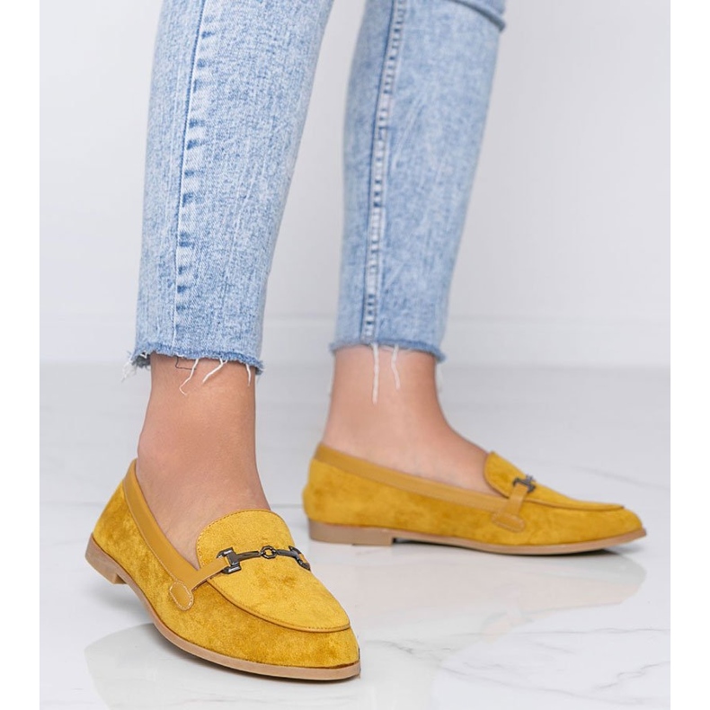 Senf-Loafer aus Juliette Öko-Wildleder gelb 1