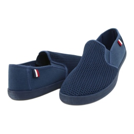 NEWS Tommy Marineblaue Turnschuhe 21MN02-3636 navy blau 2