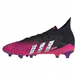 Adidas Predator Freak.1 Ag M FW7242 Fußballschuhe graphit, schwarz, lila schwarz 1
