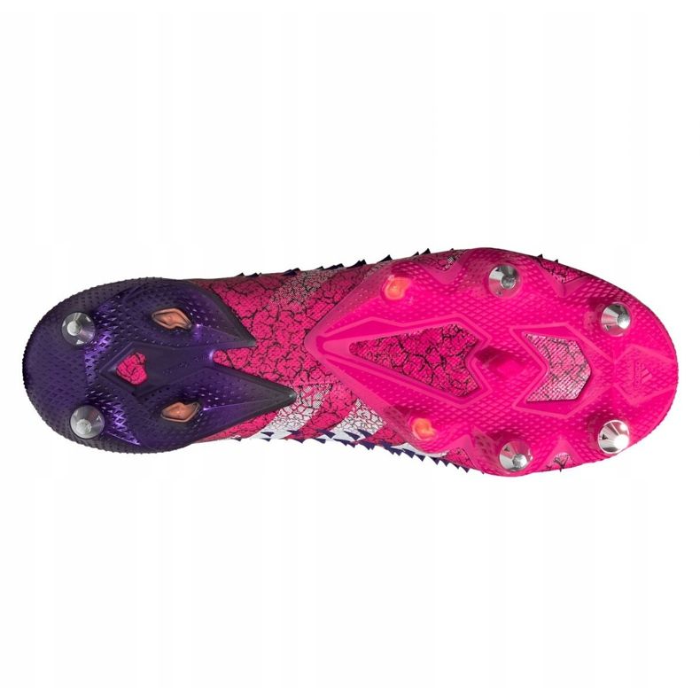 Adidas Predator Freak.1 Low Sg M FW7246 Fußballschuhe graphit, schwarz, violett schwarz 2