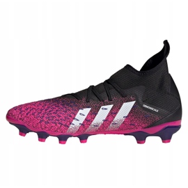 Adidas Predator Freak.3 Mg M FW7515 Fußballschuhe graphit, schwarz, lila schwarz 1