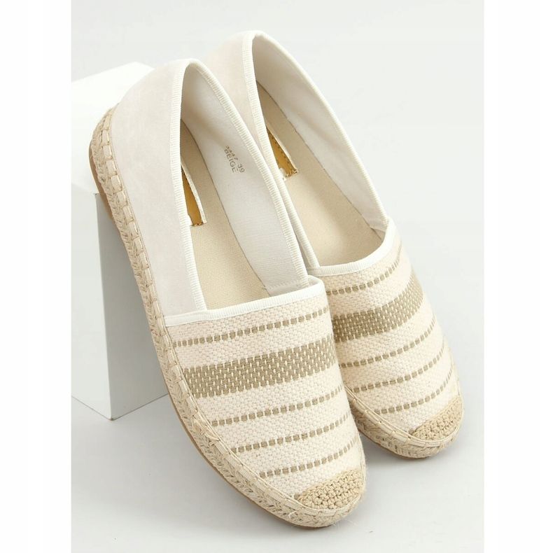 Beige Espadrilles für Damen 3447 Beige 1