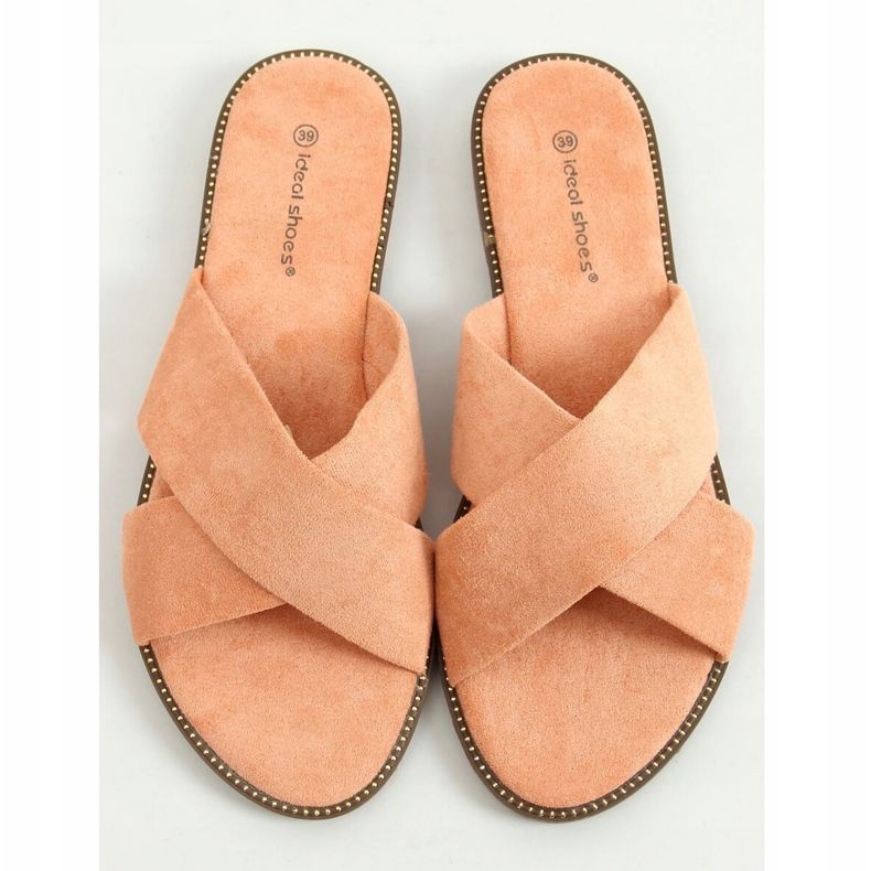 Damen Slipper Apricot 5143 Peach mehrfarbig 1