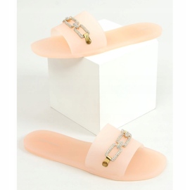 Beige Meliski 3704 Beige Hausschuhe 1