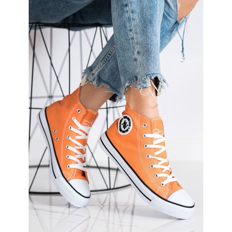 New Age High Sneakers orange 1