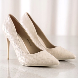 Goodin Modische Pumps an einer Stecknadel beige 1