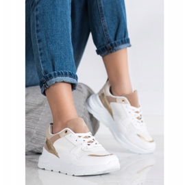 SHELOVET Stylische Sneaker mit Mesh weiß 1